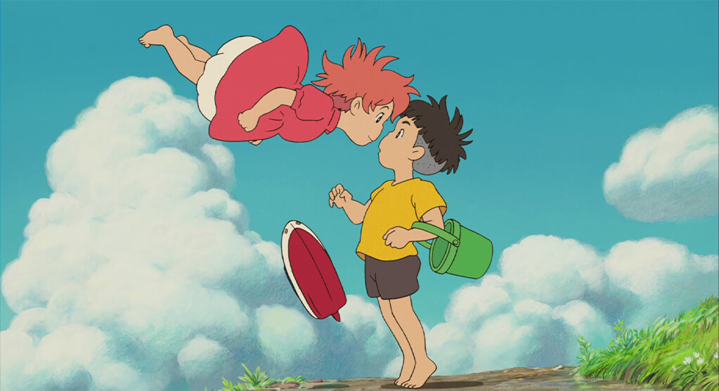 Cô bé người cá Ponyo và cậu nhóc tốt bụng Sosuke.